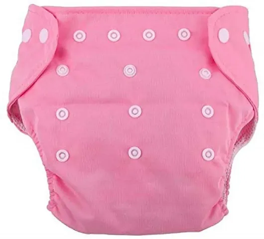 Alya Pocket Button Style Solid Winter Reusable Cloth Diaper All in One Adjustable Washable Diapers Nappies(Without Inserts) for Toddlers/New Borns