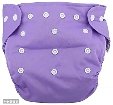 Alya Baby Reusable Cloth Diapers All in One Adjustable Pocket Style Nappies Washable With White Microfiber(4 layers) Wet-Free Insert Pads (0-24 Months,3-16KG) (PACK OF 2, ORANGE,PURPLE)-thumb2