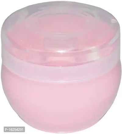 Tinny Tots Baby Skin Care Powder Puff with Protective Cum Travel Transparent Lid Container for Babies/Toddlers/New Borns (Design 4)-thumb3