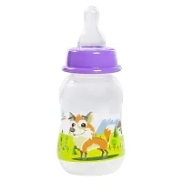 Tinny Tots Baby Sipper Feeding Bottle Water Juices Milk Feeder Bottle BPA Free with Anti-Colic Silicone Nipple Set (125 ML, Design 6)-thumb2