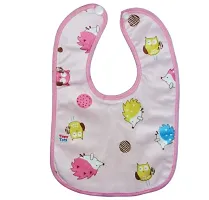 The Cheeky Kidzz Baby Waterproof Feeding Bibs Apron for Babies Girls Boys Drool Bibs with Snaps Set Combo (DESIGN 2)-thumb3