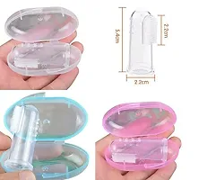 Tinny Tots Baby Skin Care Powder Puff with Protective Cum Travel Transparent Lid Container for Babies/Toddlers/New Borns (Design 16)-thumb3