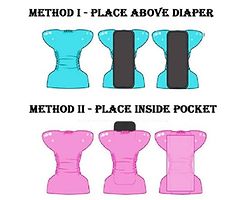 Little Toddlers Pack of 1 Baby Washable Reusable Adjustable Cloth Free Size Diaper Nappy With Bamboo Charcoal Insert Liner Pad (5 Layers) For Babies/Toddlers/Infants I Age 0-24 Months (PINK)-thumb3