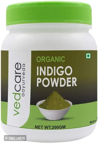 Vedcare Indigo Leaves Powder (100% Pure  Natural), 200gm