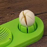 WINDBUZZ Multi Purpose Egg  Mushrooms Cutter/Slicer with Stainless Steel Wire Egg Grater  Slicer, Green (1)-thumb2