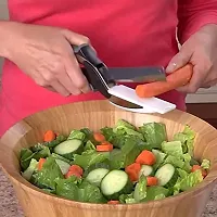 WINDBUZZ Clever Cutter Kitchen Knife Food Chopper | Kitchen Scissors Smart Cutter Vegetable Slicer Cutting Board Cleaver Cutter Fruit Cutter-thumb3