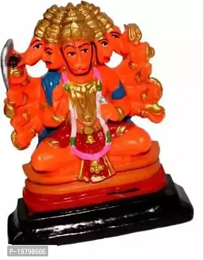 Red Marble looks Panchmukhi Hanuman-thumb0