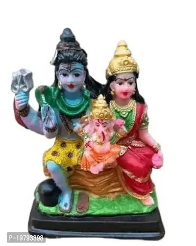 God Idol Shiv Parivar / Shiv parivar murti, Shiv parivar Marble / Shiva Parvati and Ganesha-thumb0