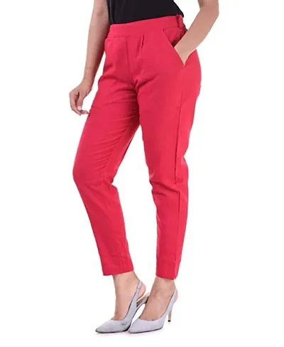 ASHA Fashion Stylish Solid Rayon Pant for Women and Girls(AF-Pant)