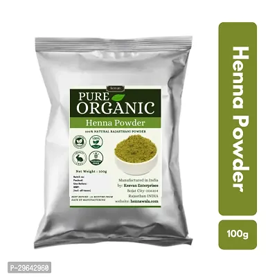 Kesvan Organic Henna Powder For Hair (100g)-thumb0