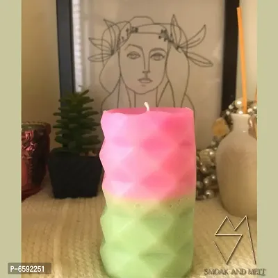 Smoak And Melt Cylinder Candle | Pillar Candle | Home Decor | Handmade-thumb0