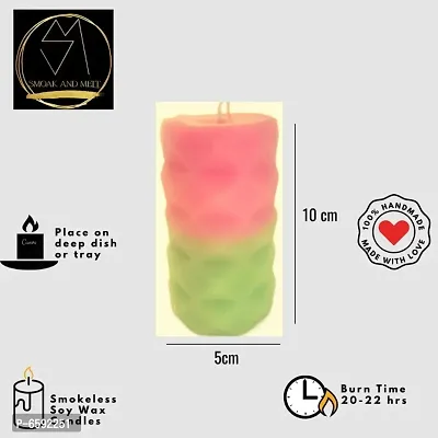Smoak And Melt Cylinder Candle | Pillar Candle | Home Decor | Handmade-thumb3