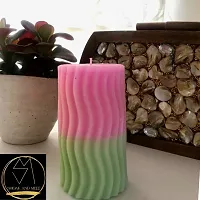 Smoak And Melt Ribbed Pillar Candle | Home Decor | Handmade-thumb1