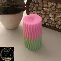 Smoak And Melt Ribbed Pillar Candle | Home Decor | Handmade-thumb2