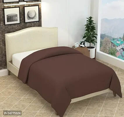 VORDVIGO Fleece Polar Single Bed Ac Blanket / Bedsheet for All Season, Color- Brown (228 x 152 cm)