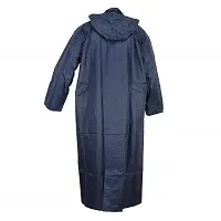 Unisex Solid Overcoat With Hoods And Side Pocket 100 Per Waterproof Raincoat-thumb1