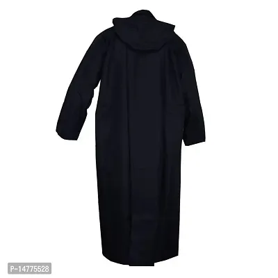 VORDVIGO? Men's  Women's Solid Rain Coat/Overcoat with Hoods and Side Pocket 100% Waterproof Raincoat for Men/Women-thumb2