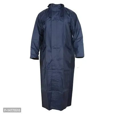 VORDVIGO? Men's  Women's Solid Rain Coat/Overcoat with Hoods and Side Pocket 100% Waterproof Raincoat for Men/Women-thumb0