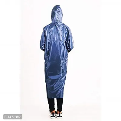 VORDVIGO Women's Solid Rain Coat/Overcoat with Hoods and Side Pocket 100% Waterproof Raincoat-thumb3