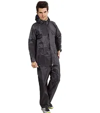 Rain Coat For Men Waterproof Raincoat With Hood Rain Coat For Men Bike Rain Suit Rain Jacket Suit Black Blue-thumb1