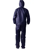 VORDVIGO Men's Rider Solid Rainsuit Raincoat Pant style with Jacket (Black  Blue)-thumb1