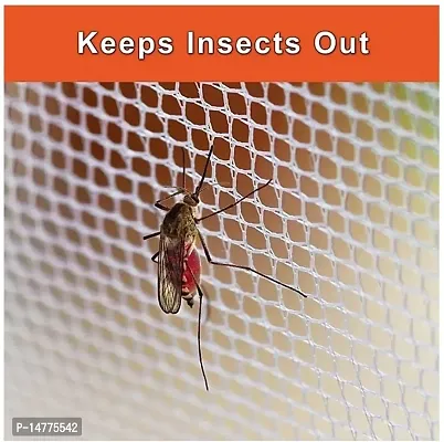 VORDVIGO Mosquito Net for Double Bed Nylon Mosquito Net for Baby | Bedroom | Family_Size-6x6 FT_Color-Orange-thumb3