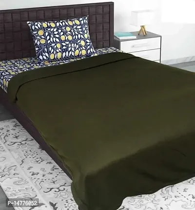 VORDVIGO Light Weight Polar Fleece Blanket for Single Bed Suitable for All Season (60 x 90 Inch ) (Green)