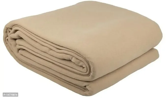 VORDVIGO? Soft Warm Fleece Material Single Bed Polar Blanket - Cream (60*90 inches)