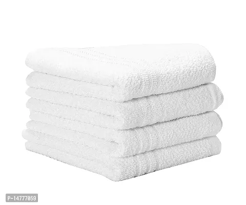 VORDVIGO Cotton Hand Towel 200 GSM (Set of 4, White)-thumb0
