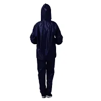 VORDVIGO Waterproof Rain coat for Women for Biker Raincoat for Men Raincoat | Rainwear | Rainsuit | Overcoat for Men  Women (Black  Blue)-thumb1