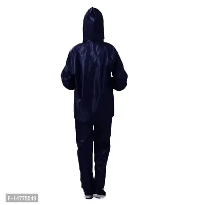 VORDVIGO Waterproof Rain coat for Women for Biker Raincoat for Men Raincoat | Rainwear | Rainsuit | Overcoat for Men  Women (Black  Blue)-thumb2