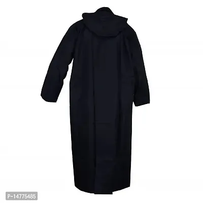 VORDVIGO? Men's  Women's Solid Rain Coat/Overcoat with Hoods and Side Pocket 100% Waterproof Raincoat-thumb2