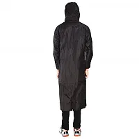 Men Solid Overcoat With Hoods And Side Pockets 100 Per Waterproof Raincoat For Men-thumb2