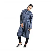 VORDVIGO Women's Solid Rain Coat/Overcoat with Hoods and Side Pocket 100% Waterproof Raincoat-thumb1