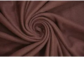 VORDVIGO? All Season Plain/Solid Light Weight Polar Fleece Single Bed Blanket (152 x 228 cm, Brown)-thumb2