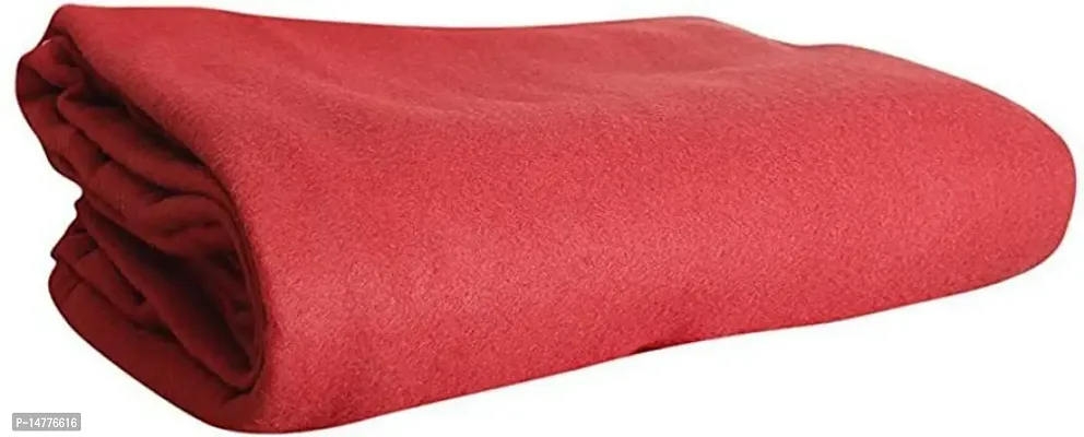 VORDVIGO? Single Bed Soft Touch Light Weight Polar Fleece Blanket||Warm Bedsheet for Light Winters,Summer/AC Blankets for Home- Red (60*90 inches)