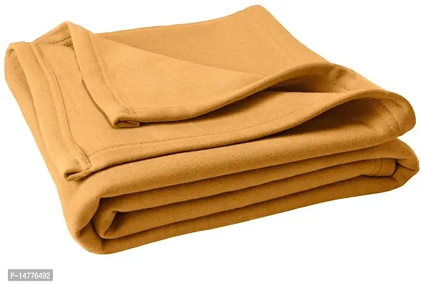 VORDVIGO? Light Weight Fleece Polar Blanket for Single Bed Suitable for All Season (60 x 90 Inch ) (Cream)