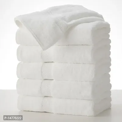 VORDVIGO Home Cotton 200 GSM Hand Towel (Pack of 6, White)