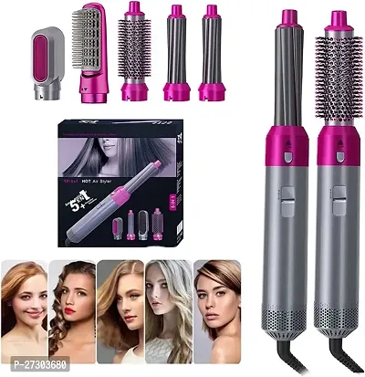 Sizzling  [ 12 YEARS WARRANTY ] Hot Air Brush, 5 in 1 Hair Dryer hot air Brush Styler, Detachable Hair Styler Electric Hair Dryer Brush Rotating for All Hairstyle Multicolour sepcial warrany