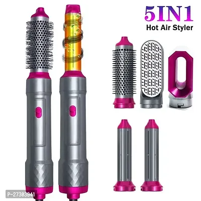 Sizzling  [ 12 YEARS WARRANTY ] Hot Air Brush, 5 in 1 Hair Dryer hot air Brush Styler, Detachable Hair Styler Electric Hair Dryer Brush Rotating for All Hairstyle Multicolour sepcial warrany-thumb0
