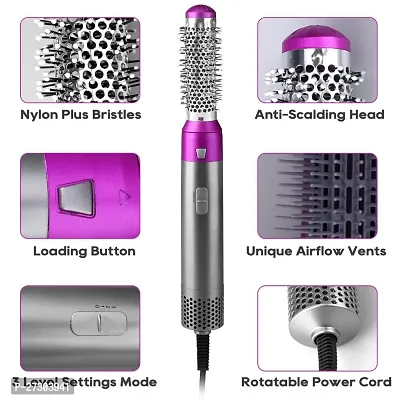 Sizzling  [ 12 YEARS WARRANTY ] Hot Air Brush, 5 in 1 Hair Dryer hot air Brush Styler, Detachable Hair Styler Electric Hair Dryer Brush Rotating for All Hairstyle Multicolour sepcial warrany-thumb4