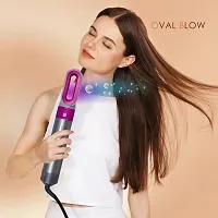 Sizzling  [ 12 YEARS WARRANTY ] Hot Air Brush, 5 in 1 Hair Dryer hot air Brush Styler, Detachable Hair Styler Electric Hair Dryer Brush Rotating for All Hairstyle Multicolour sepcial warrany-thumb1