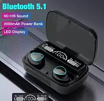 BOAT  Wireless Bluetooth Earbuds HD Bass M10,Waterproof,Bluetooth earbuds Headset wireless A166-thumb1