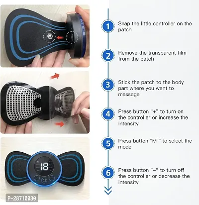 Mini Body Massager With 8 Modes19 Strength Levels, Wireless Portable Neck Massager-thumb2