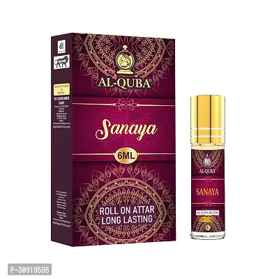 Alquba Unisex Adult Attar_Sanaya_6Ml_1 Piece Floral Attar Liquid (Sanaya) Floral Attar