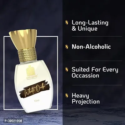 Adilqadri White Oudh Perfume | Strong Masculine Woody Oudh Fragrance | 100ml | Long Lasting Scent For Men | Eau De Parfum