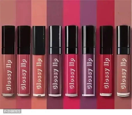 Matte RED  NUD Edition Mini Liquid Lipstick 4 Color In One Pack Combo, Cregrave;me 8PCS-thumb0