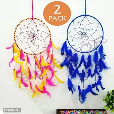 Stylish Multicolored Dream Catchers for Wall Hangings for Home Deacute;cor Pack of 2