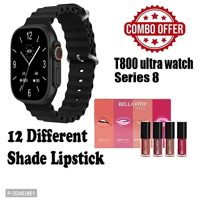 Long Lasting Lip Care Lipstick with Smart Watch, Pack of 12-thumb0