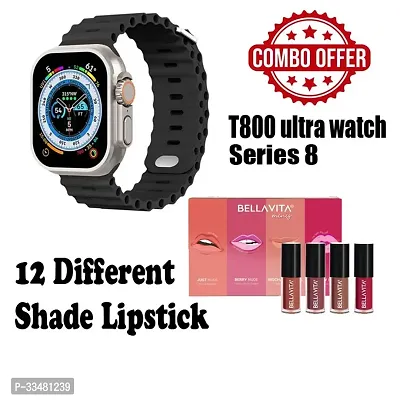 Long Lasting Lip Care Lipstick with Smart Watch, Pack of 12-thumb0